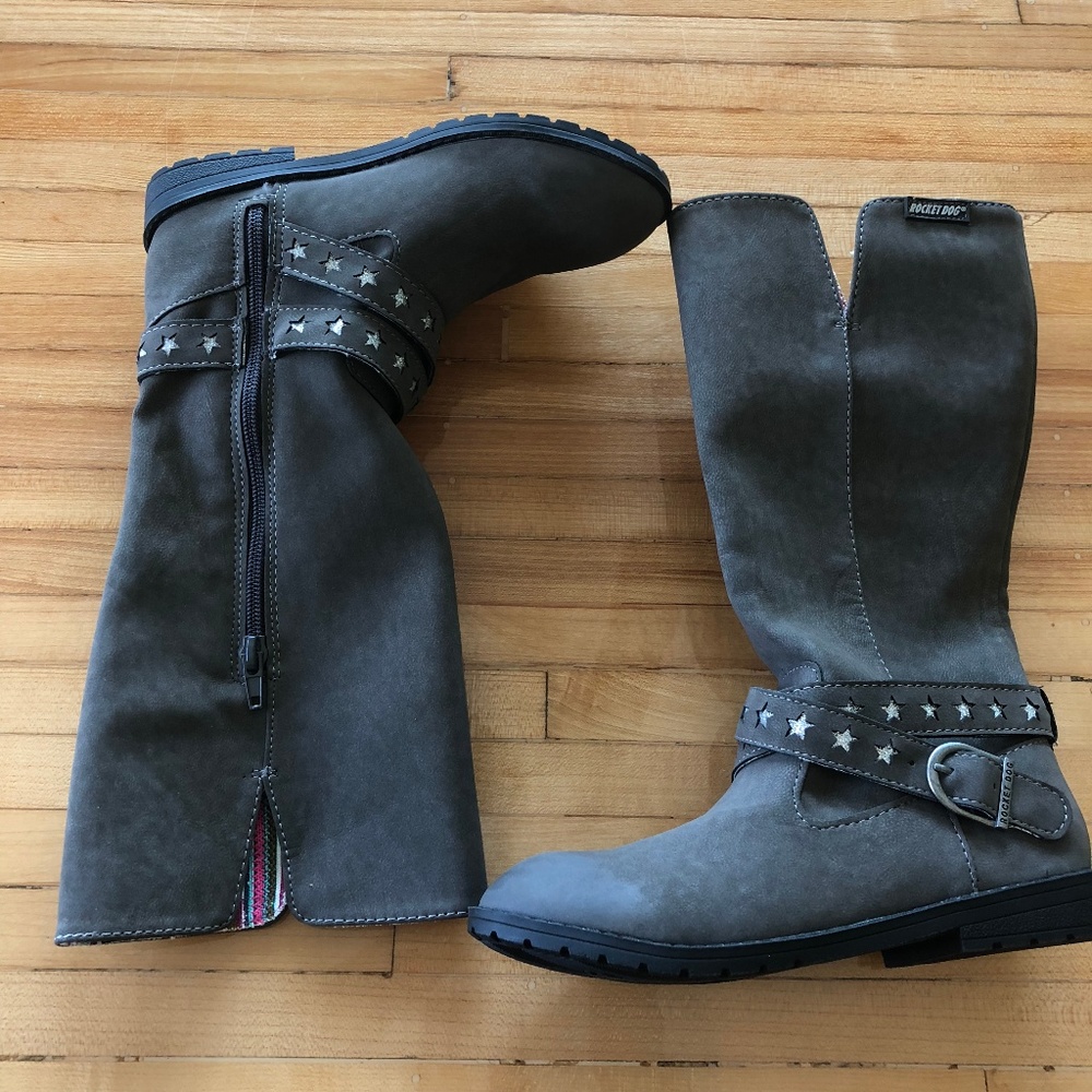 Rocket Dog Girls Boots glitter stars size 1 NWOT